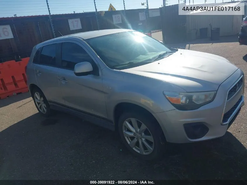 2015 Mitsubishi Outlander Sport Es VIN: 4A4AP3AU1FE017168 Lot: 39891922