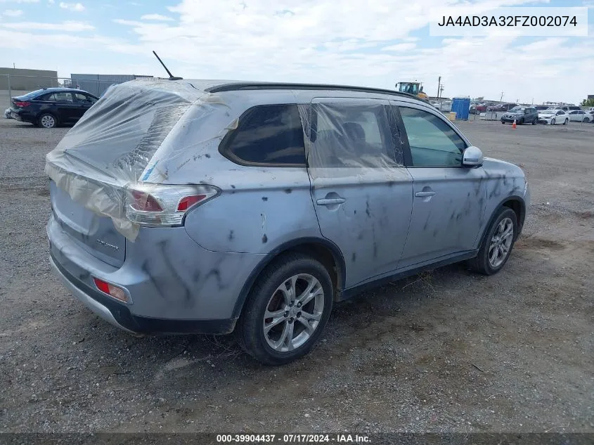 JA4AD3A32FZ002074 2015 Mitsubishi Outlander Se