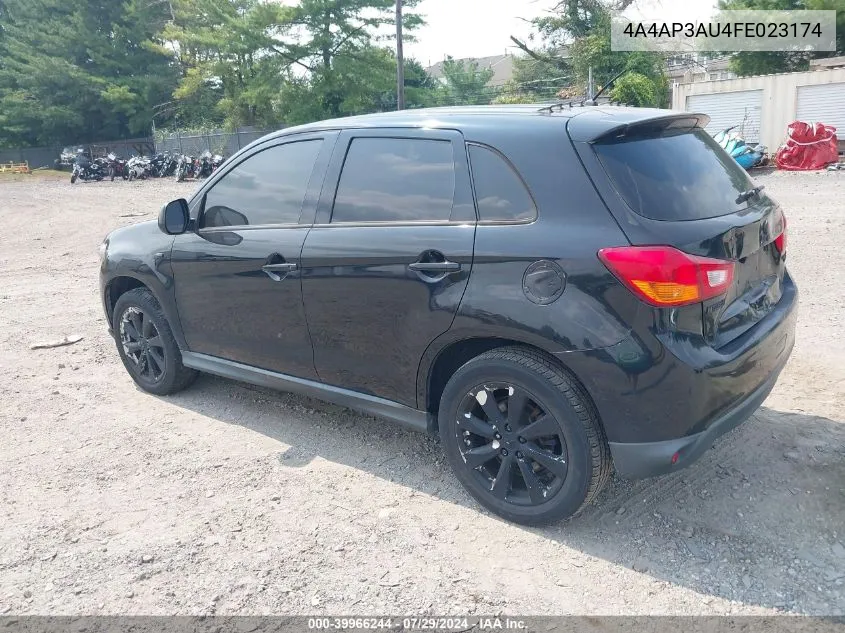 4A4AP3AU4FE023174 2015 Mitsubishi Outlander Sport Es