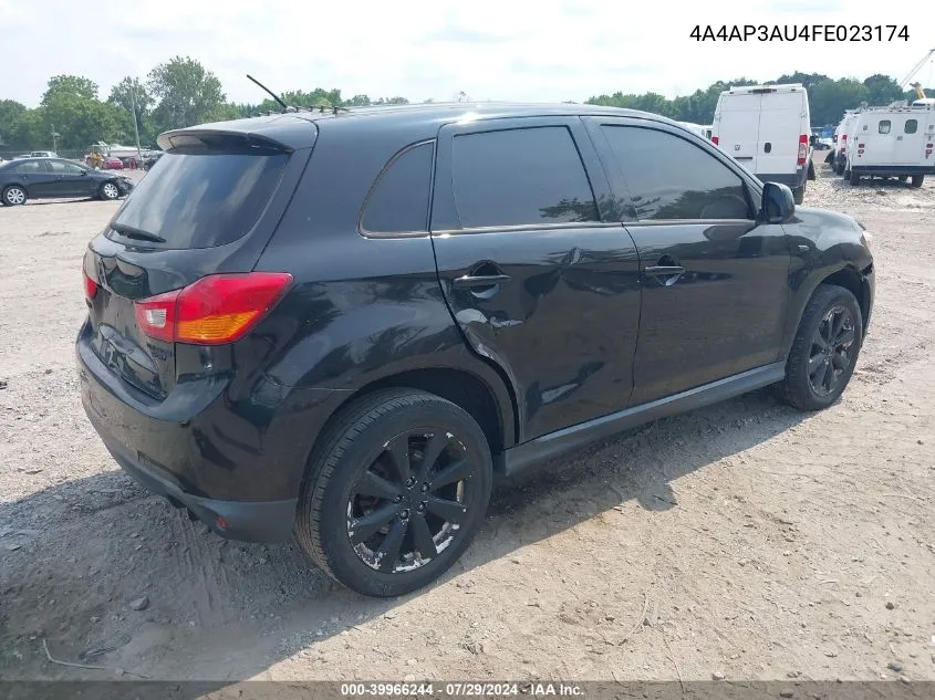 4A4AP3AU4FE023174 2015 Mitsubishi Outlander Sport Es