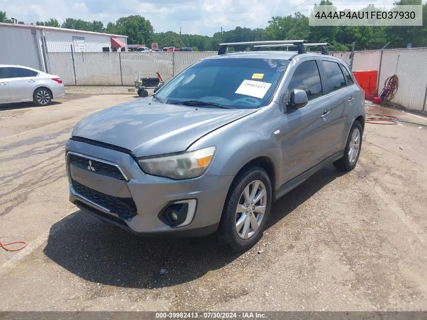 2015 Mitsubishi Outlander Sport Se VIN: 4A4AP4AU1FE037930 Lot: 39982413