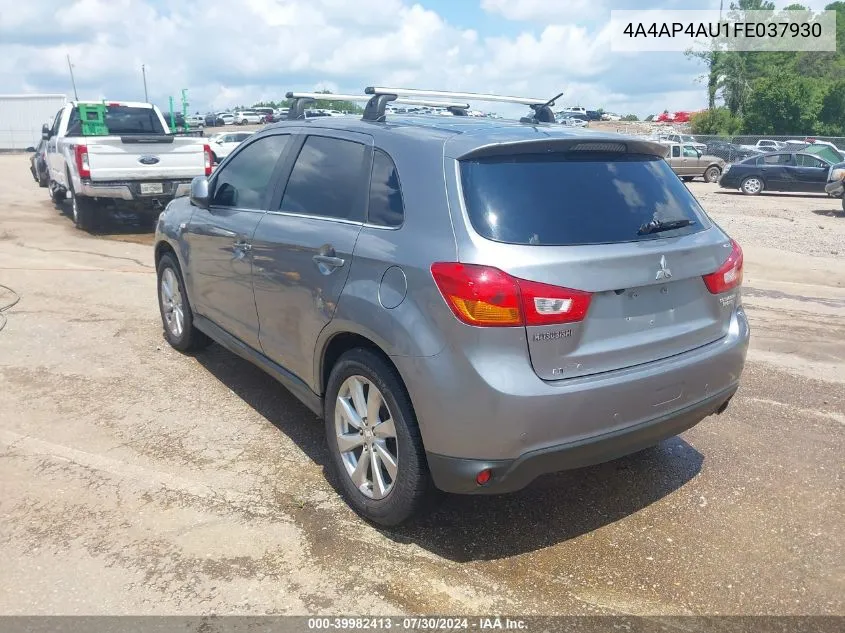 2015 Mitsubishi Outlander Sport Se VIN: 4A4AP4AU1FE037930 Lot: 39982413