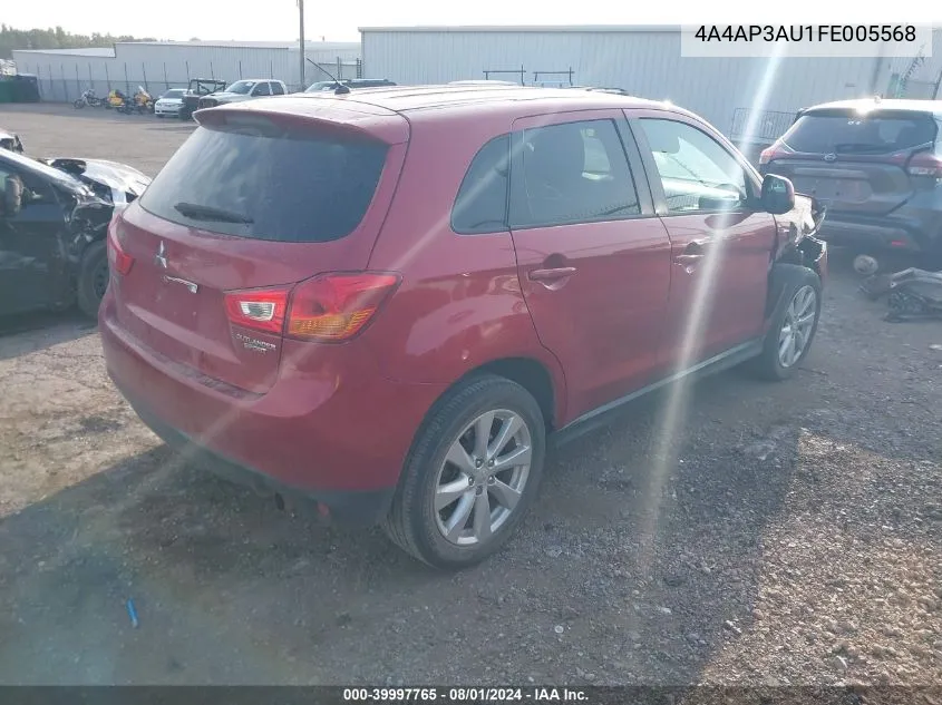 4A4AP3AU1FE005568 2015 Mitsubishi Outlander Sport Es