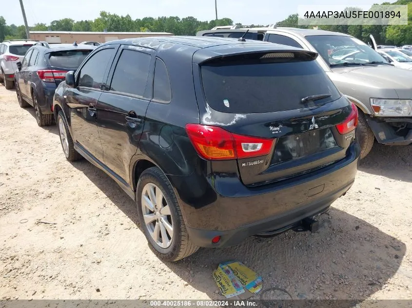 4A4AP3AU5FE001894 2015 Mitsubishi Outlander Sport Es