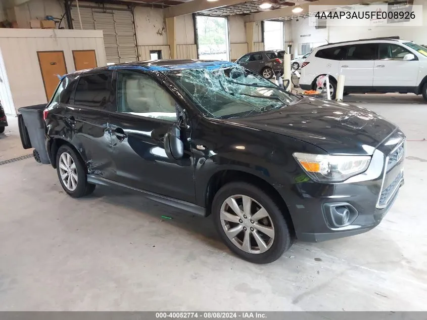 2015 Mitsubishi Outlander Sport Es VIN: 4A4AP3AU5FE008926 Lot: 40052774