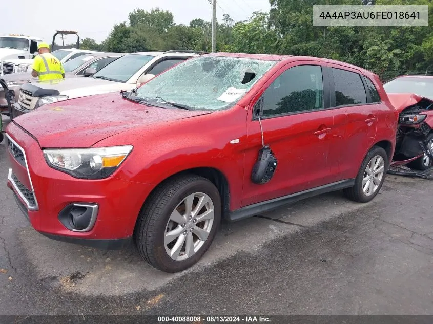 4A4AP3AU6FE018641 2015 Mitsubishi Outlander Sport Es