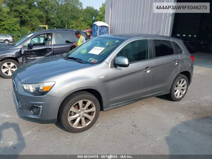 2015 Mitsubishi Outlander Sport Es VIN: 4A4AP3AW9FE046273 Lot: 40124479