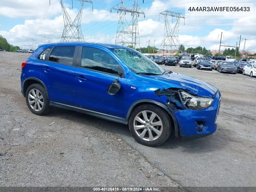 2015 Mitsubishi Outlander Sport Es VIN: 4A4AR3AW8FE056433 Lot: 40126415