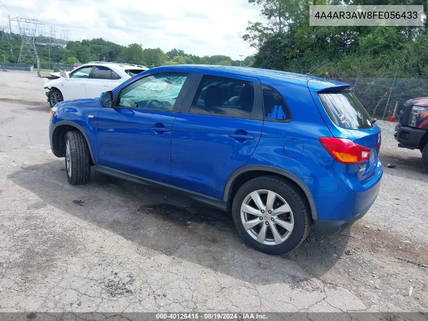 2015 Mitsubishi Outlander Sport Es VIN: 4A4AR3AW8FE056433 Lot: 40126415