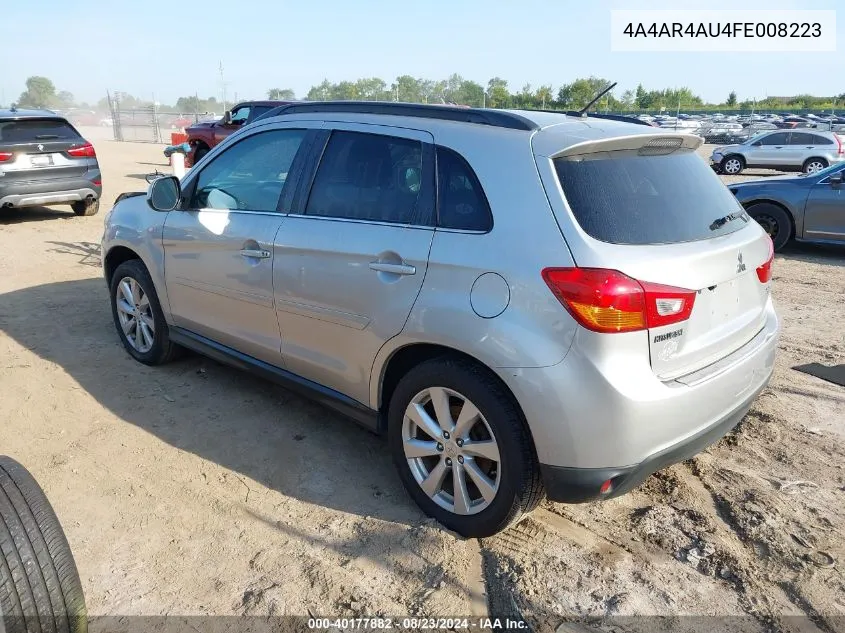 4A4AR4AU4FE008223 2015 Mitsubishi Outlander Sport Se