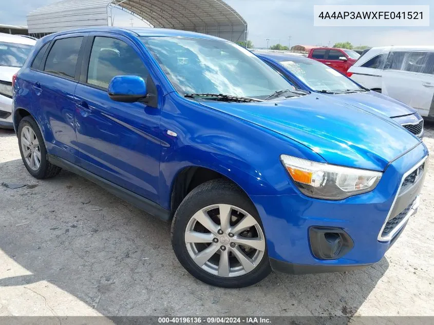 4A4AP3AWXFE041521 2015 Mitsubishi Outlander Sport Es