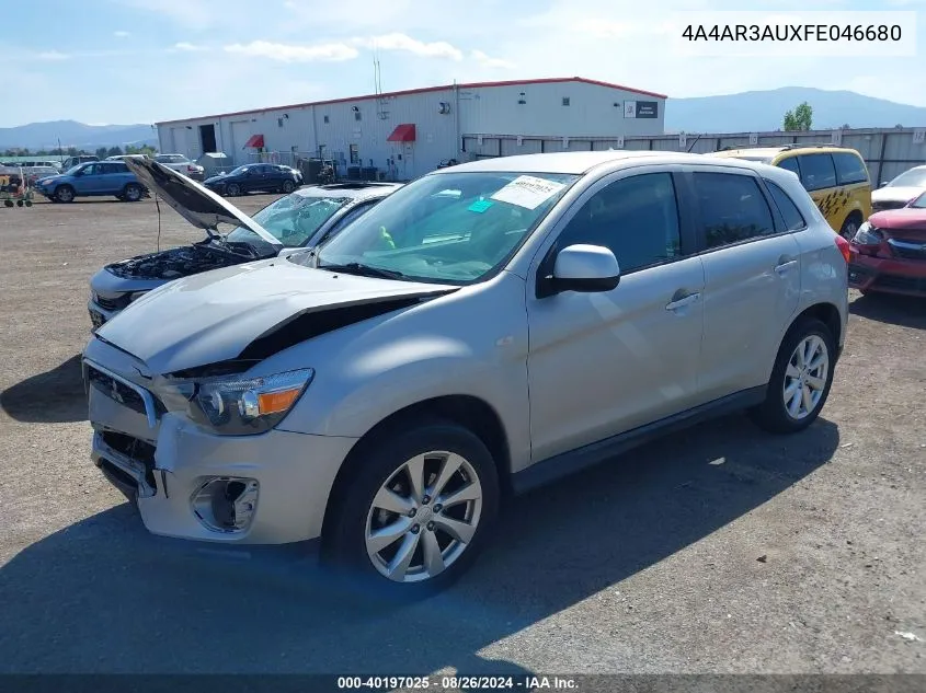 4A4AR3AUXFE046680 2015 Mitsubishi Outlander Sport Es