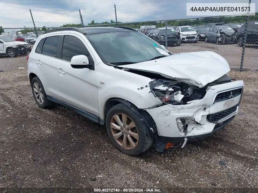 4A4AP4AU8FE041571 2015 Mitsubishi Outlander Sport Se