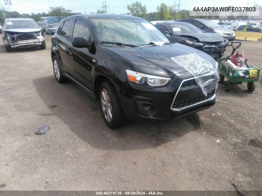 4A4AP3AW0FE037803 2015 Mitsubishi Outlander Sport Es