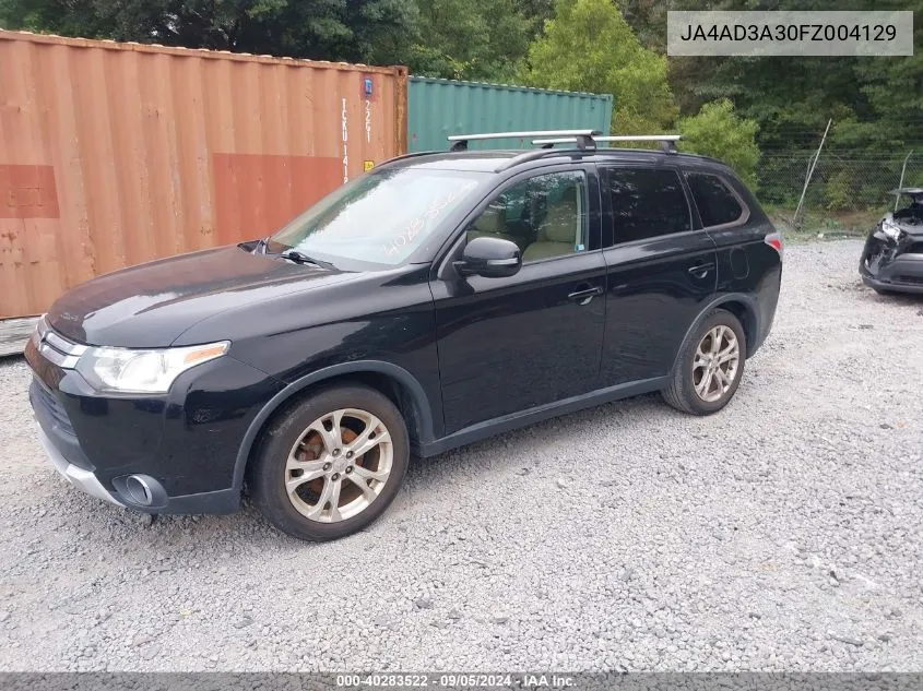 2015 Mitsubishi Outlander Se VIN: JA4AD3A30FZ004129 Lot: 40283522