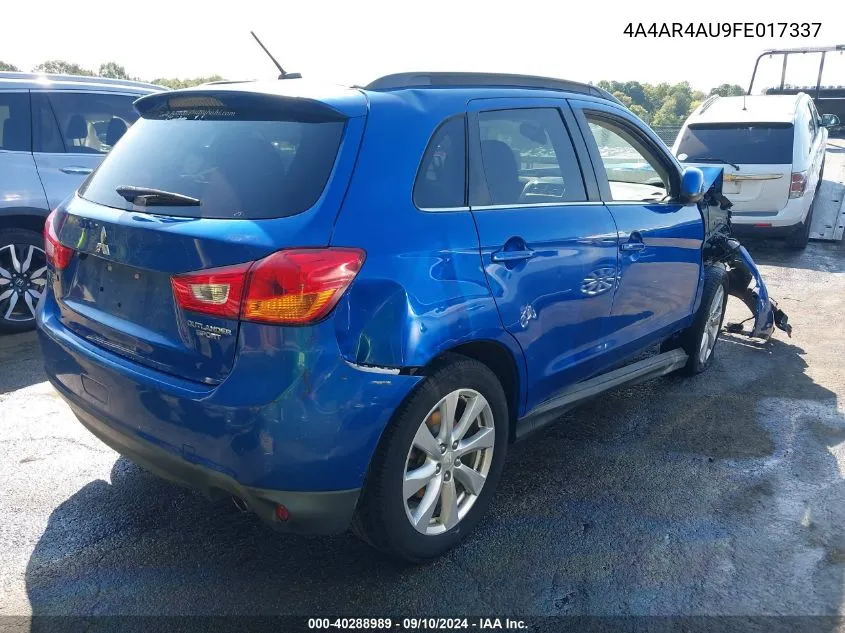 4A4AR4AU9FE017337 2015 Mitsubishi Outlander Sport Se