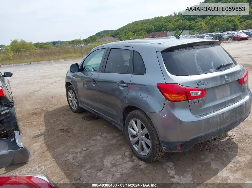 4A4AR3AU3FE059853 2015 Mitsubishi Outlander Sport Es