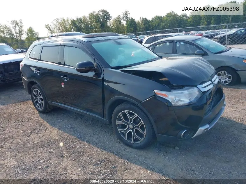 JA4JZ4AX7FZ005398 2015 Mitsubishi Outlander Gt