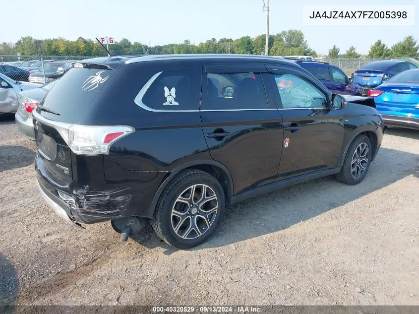 JA4JZ4AX7FZ005398 2015 Mitsubishi Outlander Gt