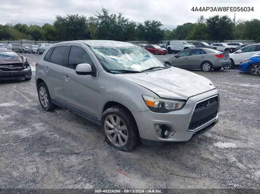 2015 Mitsubishi Outlander Sport Es VIN: 4A4AP3AW8FE056034 Lot: 40324266