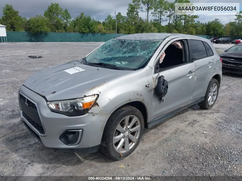 2015 Mitsubishi Outlander Sport Es VIN: 4A4AP3AW8FE056034 Lot: 40324266