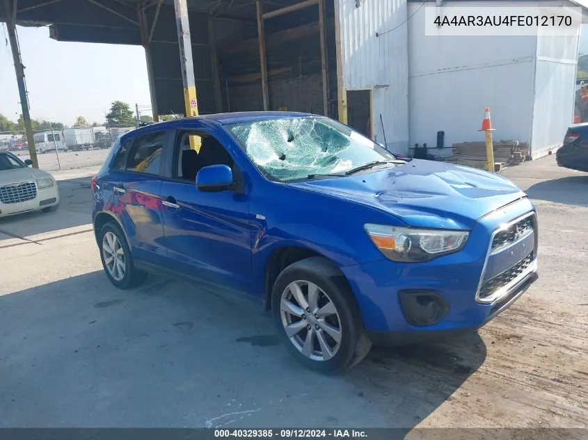 4A4AR3AU4FE012170 2015 Mitsubishi Outlander Sport Es