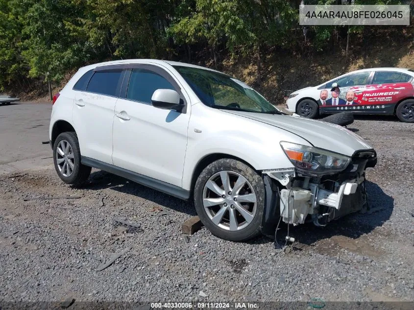 4A4AR4AU8FE026045 2015 Mitsubishi Outlander Sport Se