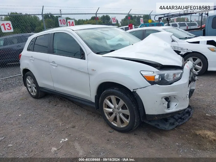 2015 Mitsubishi Outlander Sport Es VIN: 4A4AR3AU4FE018583 Lot: 40338668