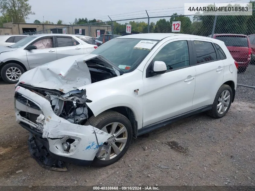 2015 Mitsubishi Outlander Sport Es VIN: 4A4AR3AU4FE018583 Lot: 40338668