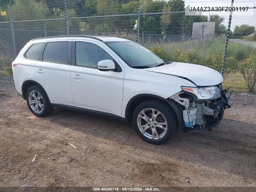 2015 Mitsubishi Outlander Se VIN: JA4AZ3A30FZ001197 Lot: 40345716