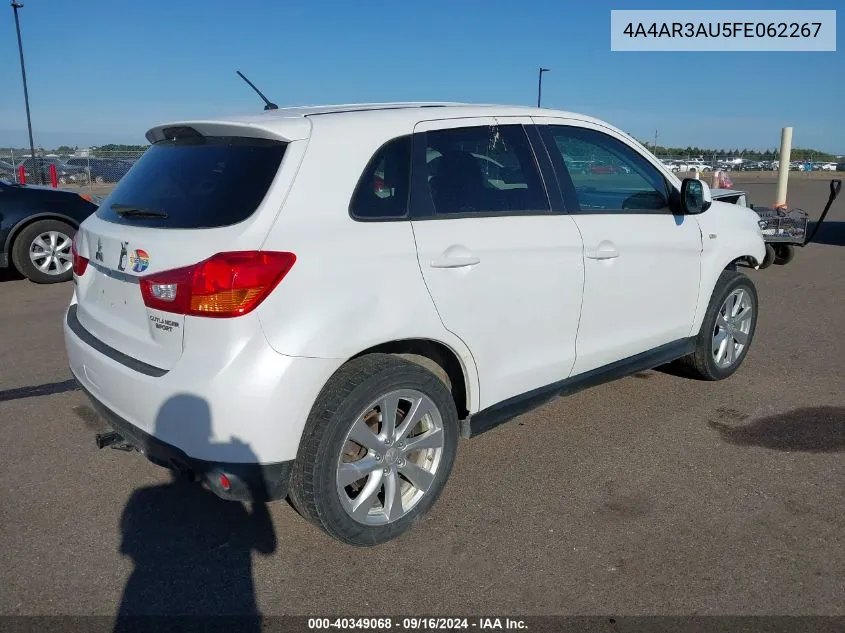 4A4AR3AU5FE062267 2015 Mitsubishi Outlander Sport Es