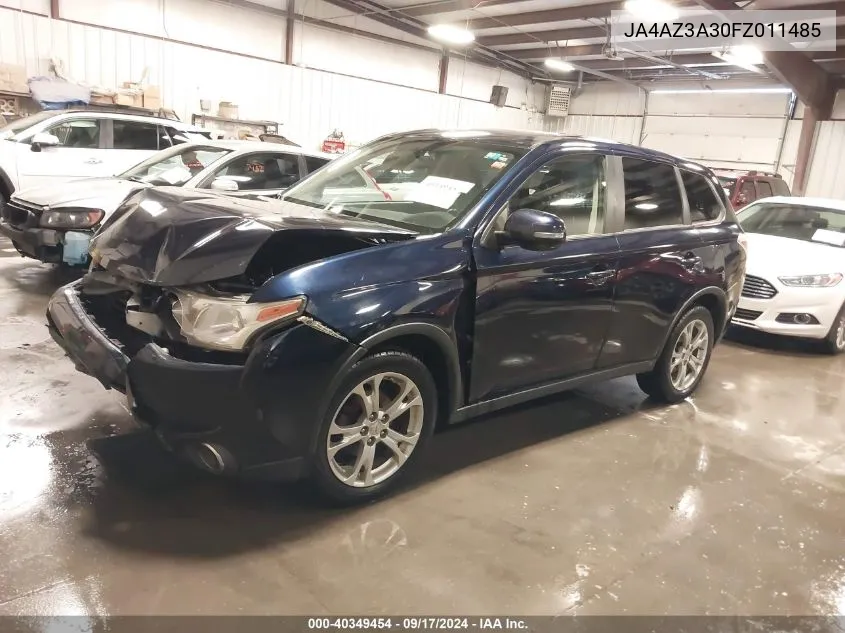 2015 Mitsubishi Outlander Se VIN: JA4AZ3A30FZ011485 Lot: 40349454