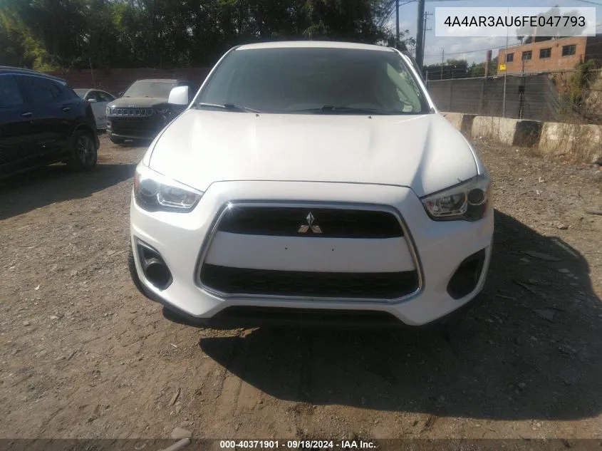 4A4AR3AU6FE047793 2015 Mitsubishi Outlander Sport Es