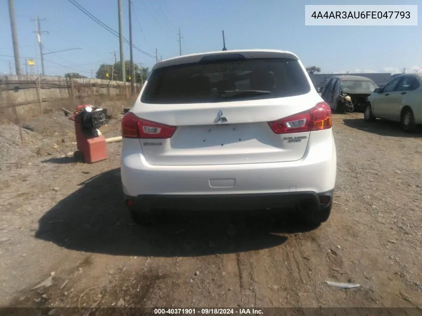 4A4AR3AU6FE047793 2015 Mitsubishi Outlander Sport Es