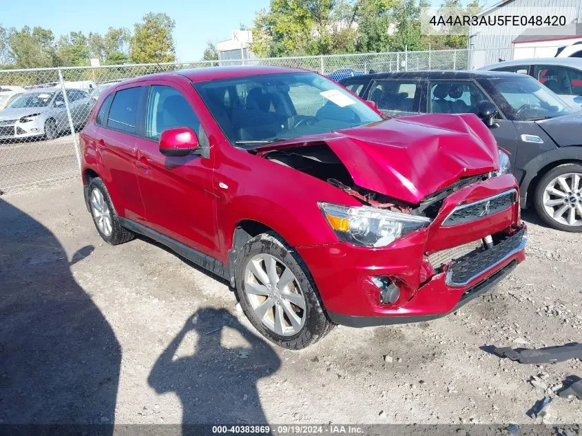 2015 Mitsubishi Outlander Sport Es VIN: 4A4AR3AU5FE048420 Lot: 40383869