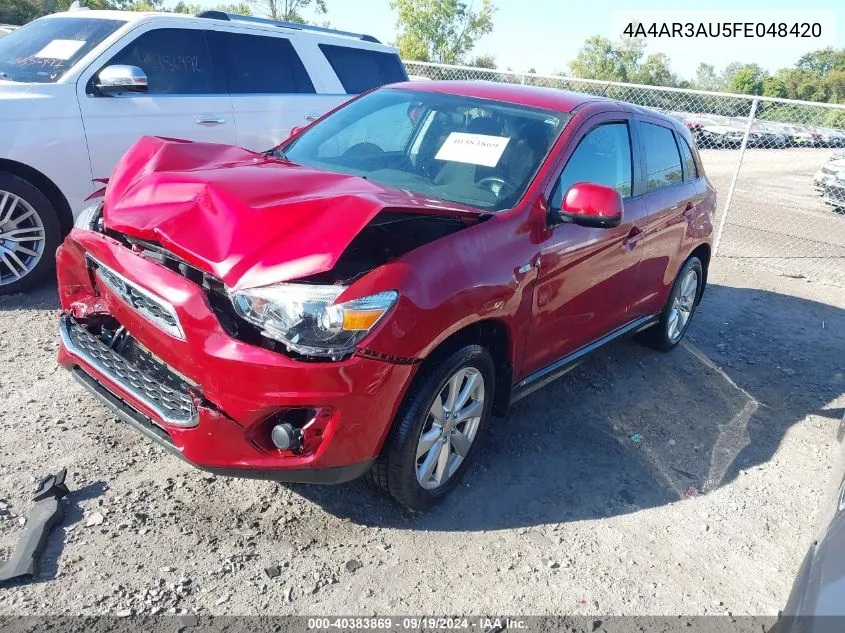 2015 Mitsubishi Outlander Sport Es VIN: 4A4AR3AU5FE048420 Lot: 40383869