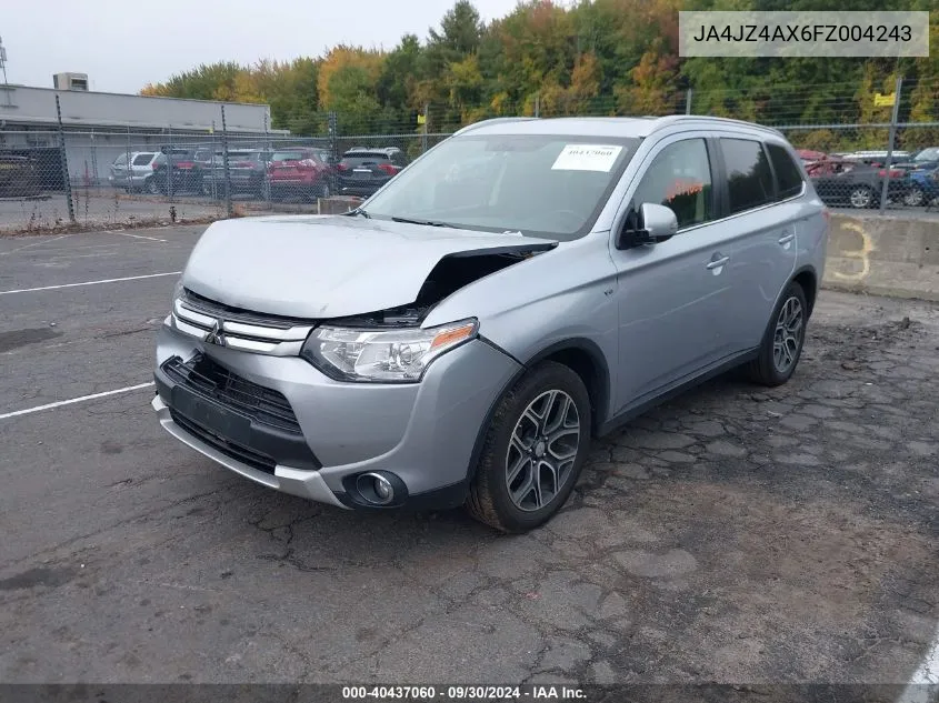 2015 Mitsubishi Outlander Gt VIN: JA4JZ4AX6FZ004243 Lot: 40437060