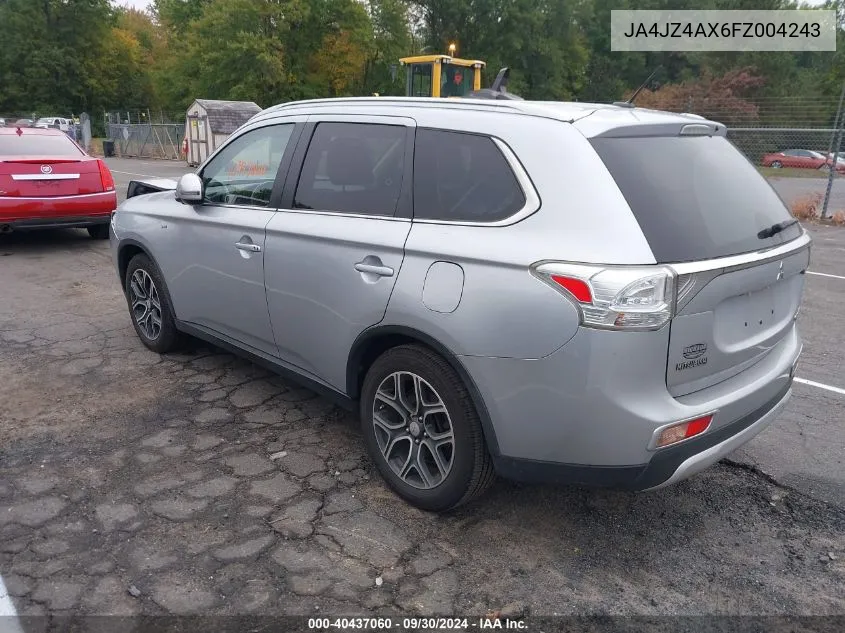 2015 Mitsubishi Outlander Gt VIN: JA4JZ4AX6FZ004243 Lot: 40437060