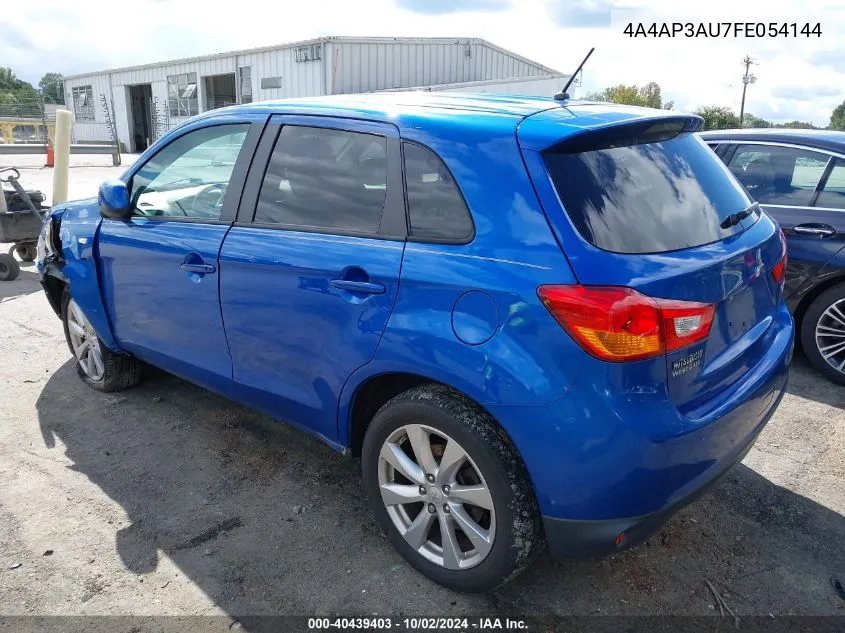 4A4AP3AU7FE054144 2015 Mitsubishi Outlander Sport Es