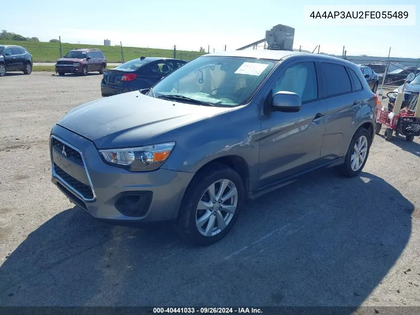 2015 Mitsubishi Outlander Sport Es VIN: 4A4AP3AU2FE055489 Lot: 40441033