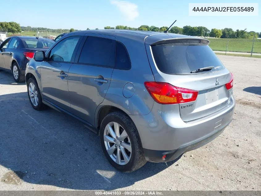 2015 Mitsubishi Outlander Sport Es VIN: 4A4AP3AU2FE055489 Lot: 40441033