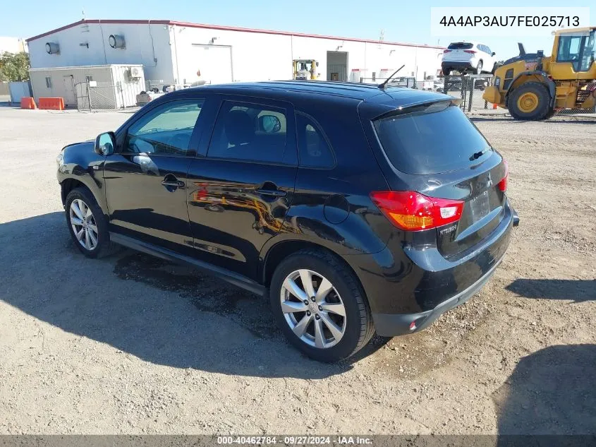 4A4AP3AU7FE025713 2015 Mitsubishi Outlander Sport Es