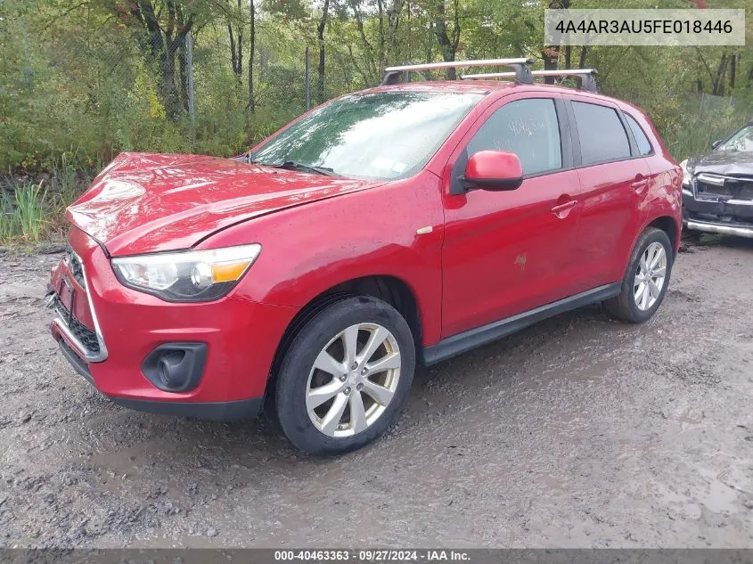 2015 Mitsubishi Outlander Sport Es VIN: 4A4AR3AU5FE018446 Lot: 40463363