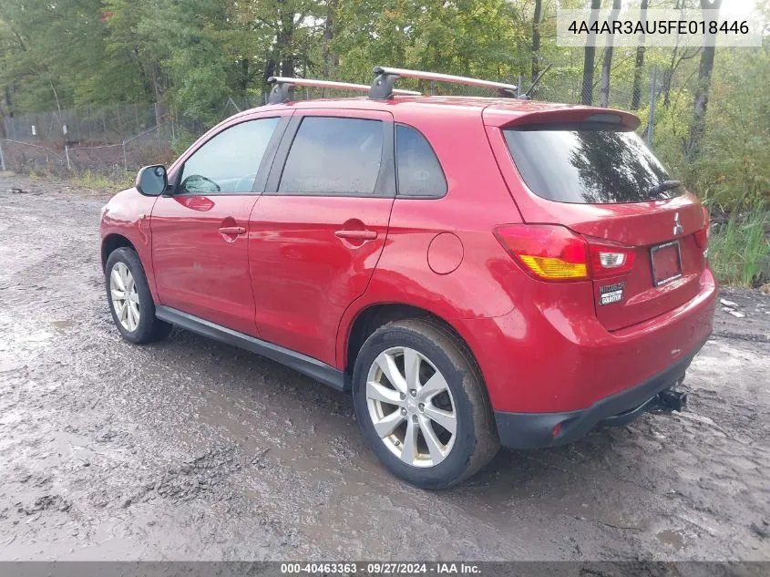 2015 Mitsubishi Outlander Sport Es VIN: 4A4AR3AU5FE018446 Lot: 40463363