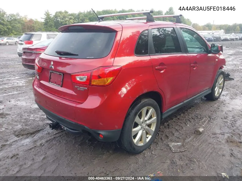 2015 Mitsubishi Outlander Sport Es VIN: 4A4AR3AU5FE018446 Lot: 40463363