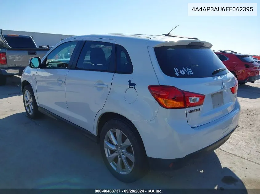 4A4AP3AU6FE062395 2015 Mitsubishi Outlander Sport Es