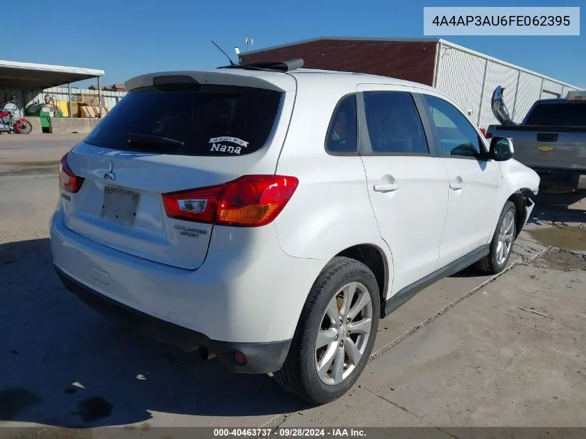 4A4AP3AU6FE062395 2015 Mitsubishi Outlander Sport Es