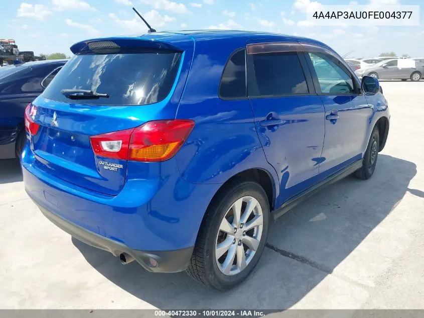 4A4AP3AU0FE004377 2015 Mitsubishi Outlander Sport Es