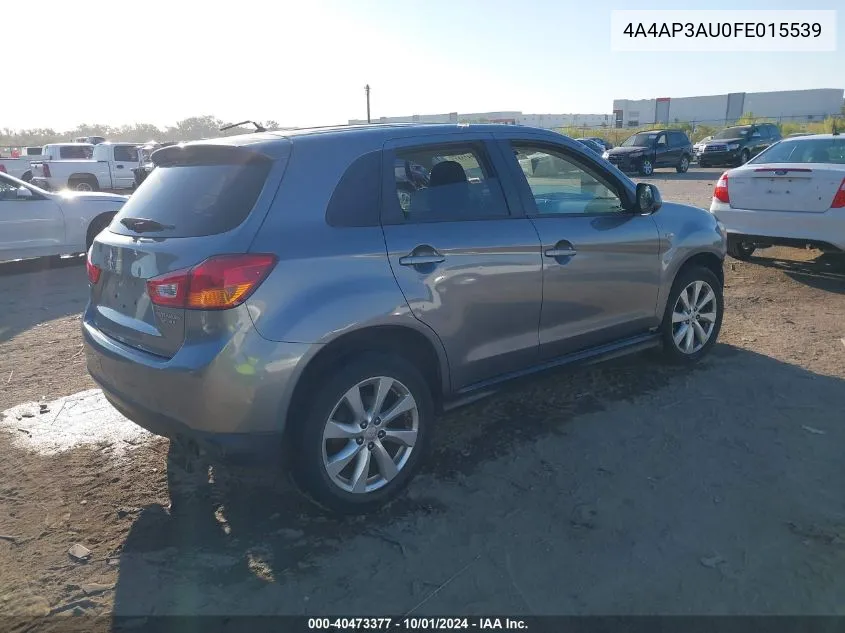 4A4AP3AU0FE015539 2015 Mitsubishi Outlander Sport Es