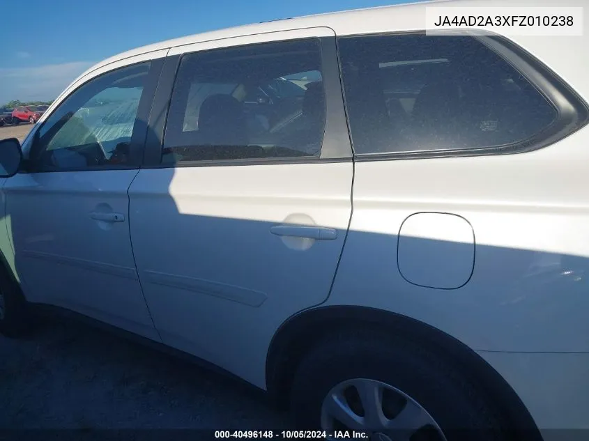 JA4AD2A3XFZ010238 2015 Mitsubishi Outlander Es